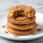 fall pumpkin snickerdoodle cookies - featured image