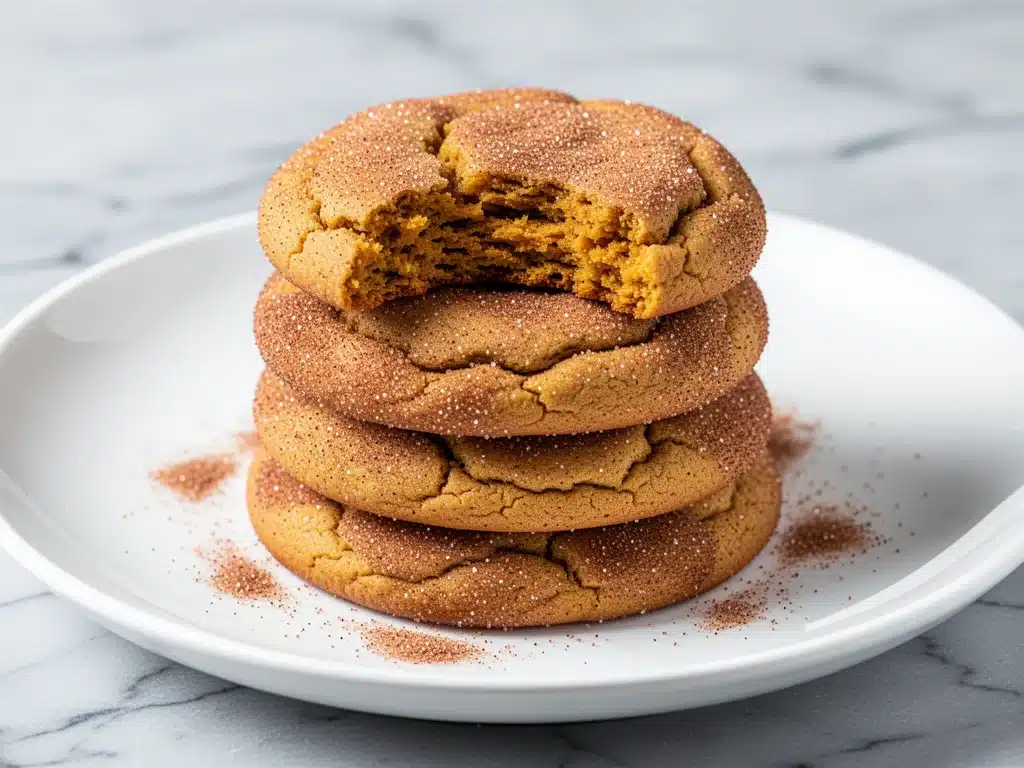 Home 8 fall pumpkin snickerdoodle cookies - featured image