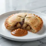 fall salted caramel apple hand pies - featured image