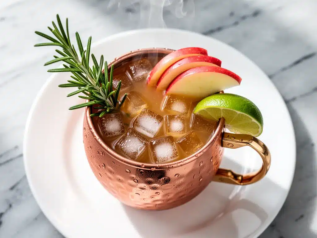 Fall Spiced Apple Cider Moscow Mule: Easy 5-Minute Holiday Drink 4 Fall Spiced Apple Cider Moscow Mule preparation steps