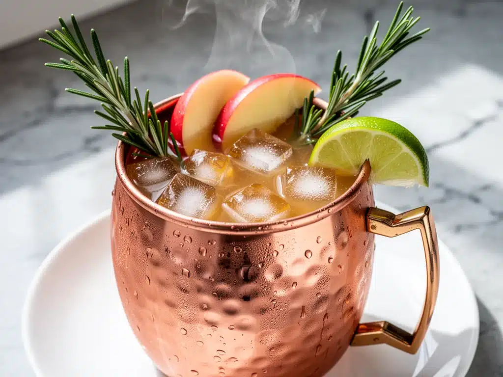 Fall Spiced Apple Cider Moscow Mule - featured image