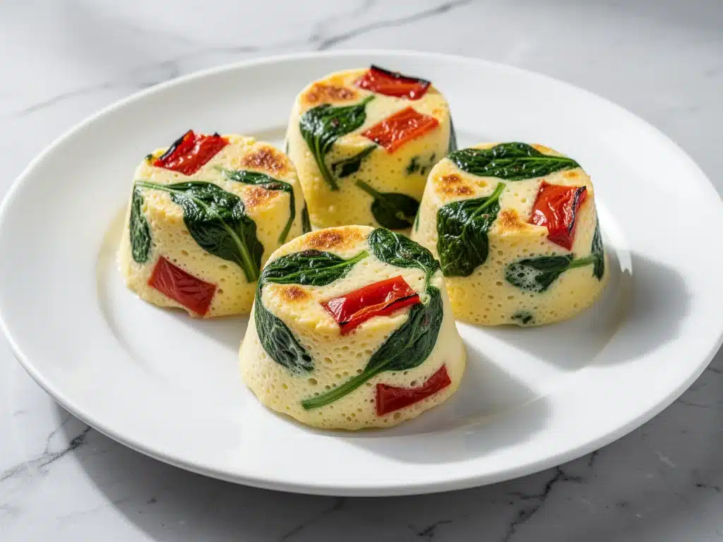 fluffy cottage cheese egg bites - featured image