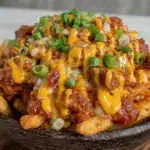 Football Party Chili Cheese Fries with Green Onion - featured image
