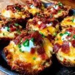 football party loaded baked potato skins - featured image