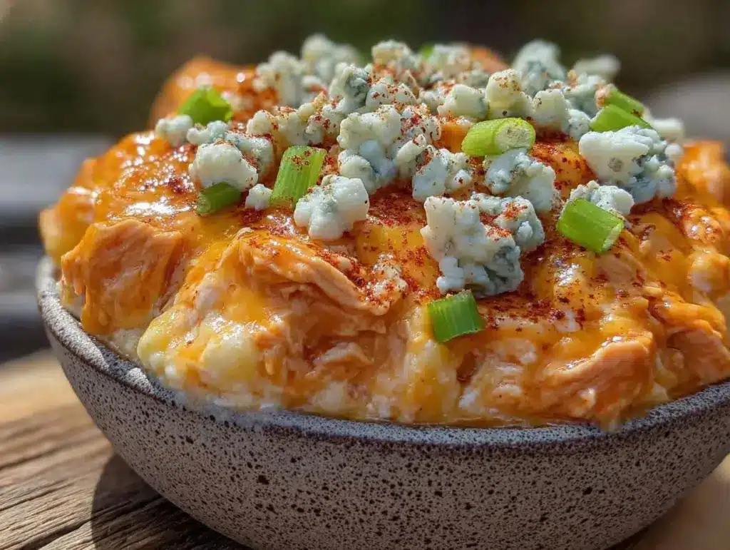 Football Tailgate Buffalo Chicken Dip - featured image