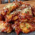 Football Tailgate Garlic Parmesan Chicken Wings - featured image