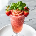frozen strawberry prosecco slushie - featured image