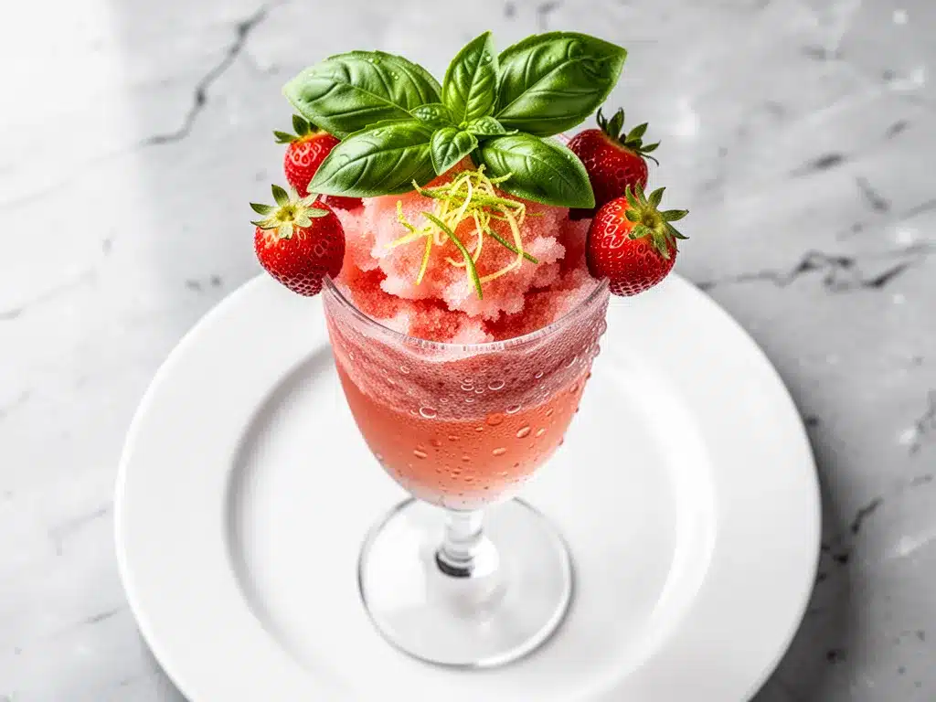 Frozen Strawberry Prosecco Slushies: 3-Ingredient Refreshing Drink 4 frozen strawberry prosecco slushie preparation steps