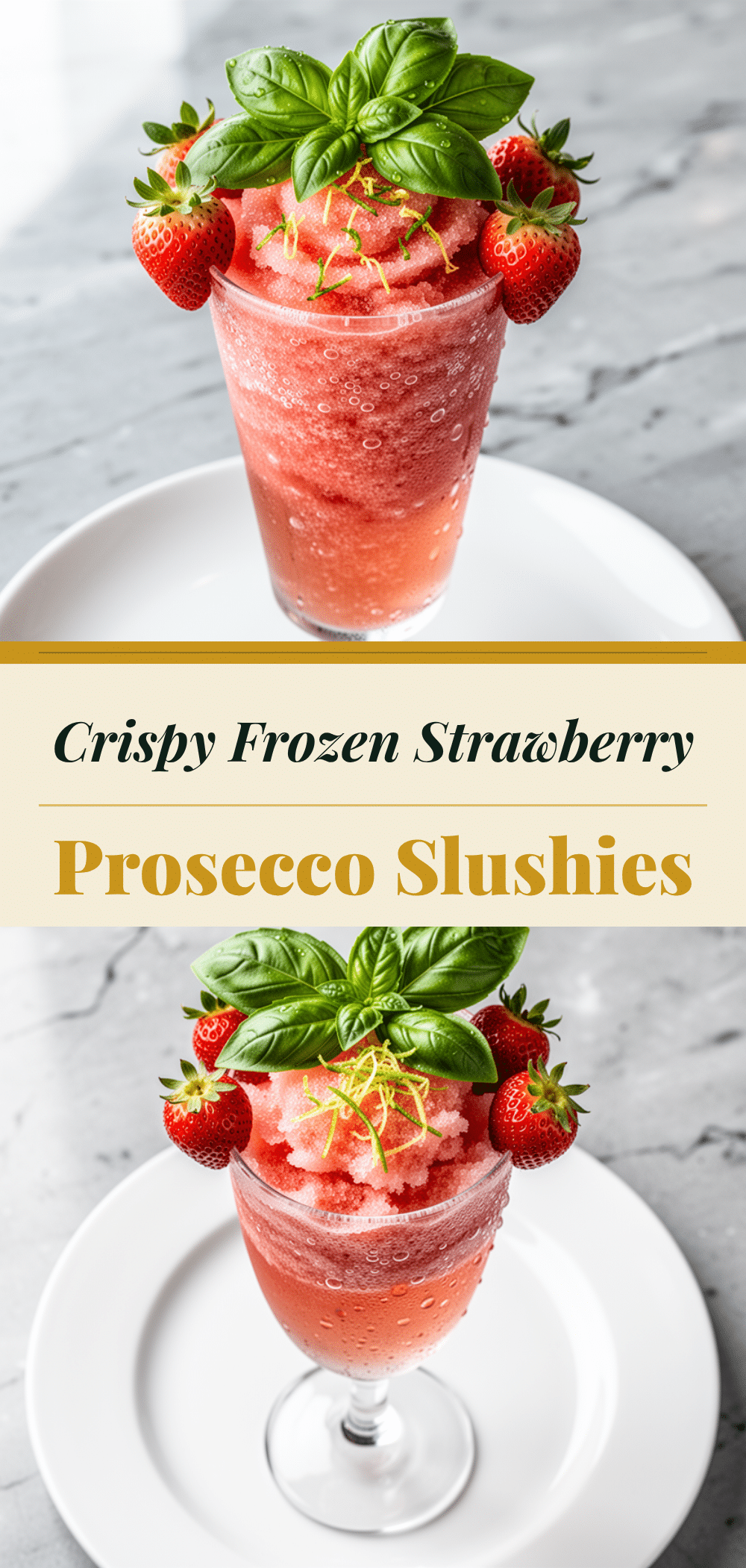 Frozen Strawberry Prosecco Slushies: 3-Ingredient Refreshing Drink 5 frozen strawberry prosecco slushie recipe