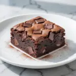 fudgy sourdough discard brownies - featured image
