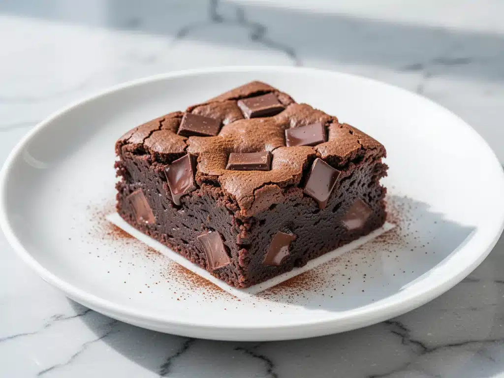 fudgy sourdough discard brownies - featured image