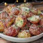 garlic herb roasted potatoes - featured image