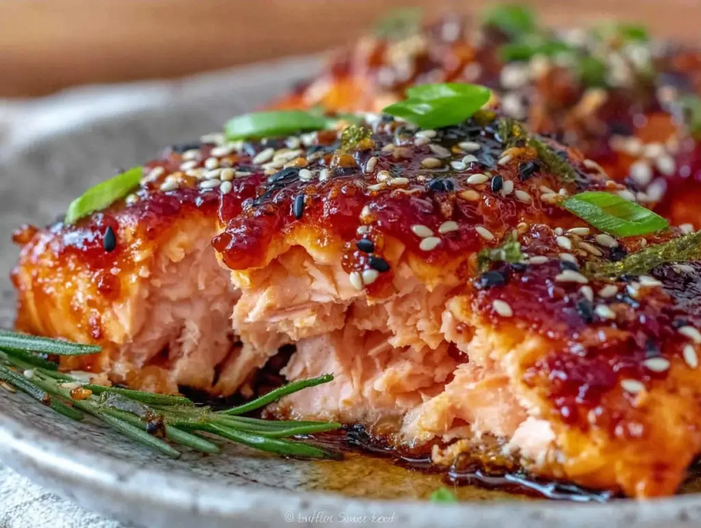 gochujang honey glazed salmon - featured image