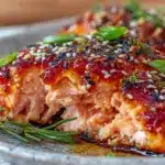 gochujang honey glazed salmon - featured image