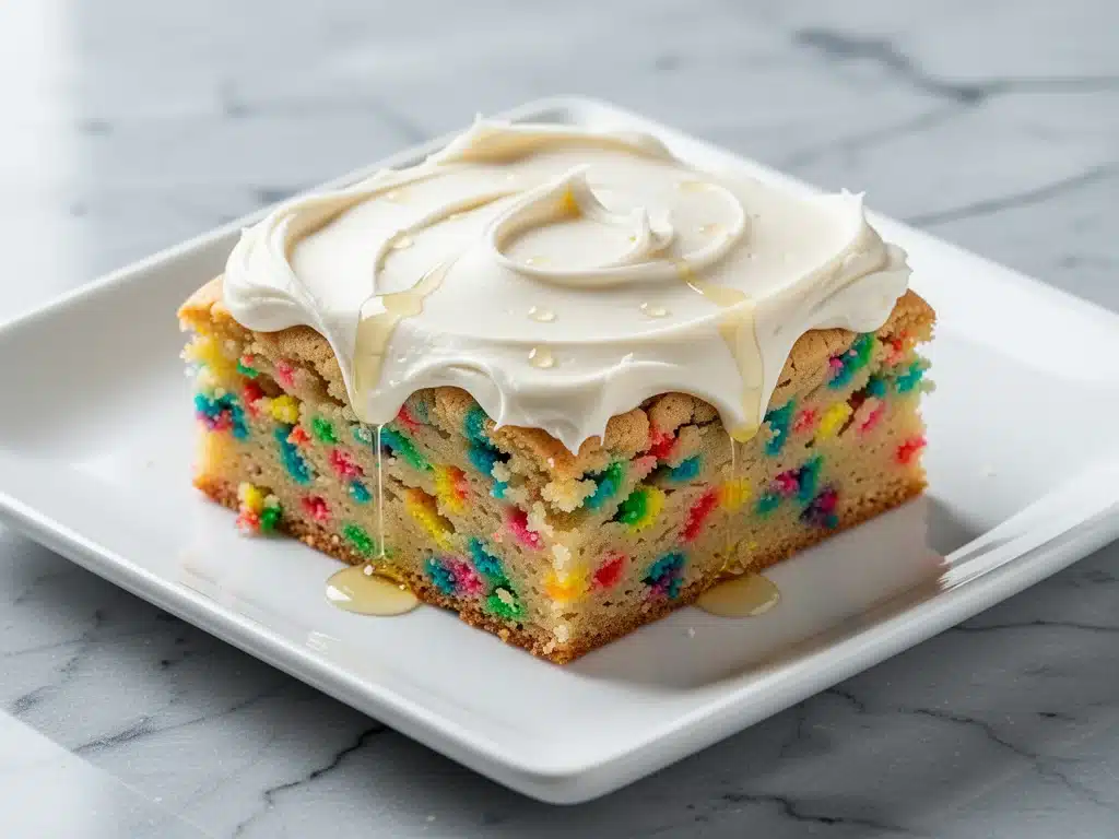 Gooey Cake Mix Funfetti Cookie Bars - featured image