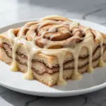gooey cinnamon roll sheet cake - featured image