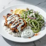 greek chicken bowl - featured image