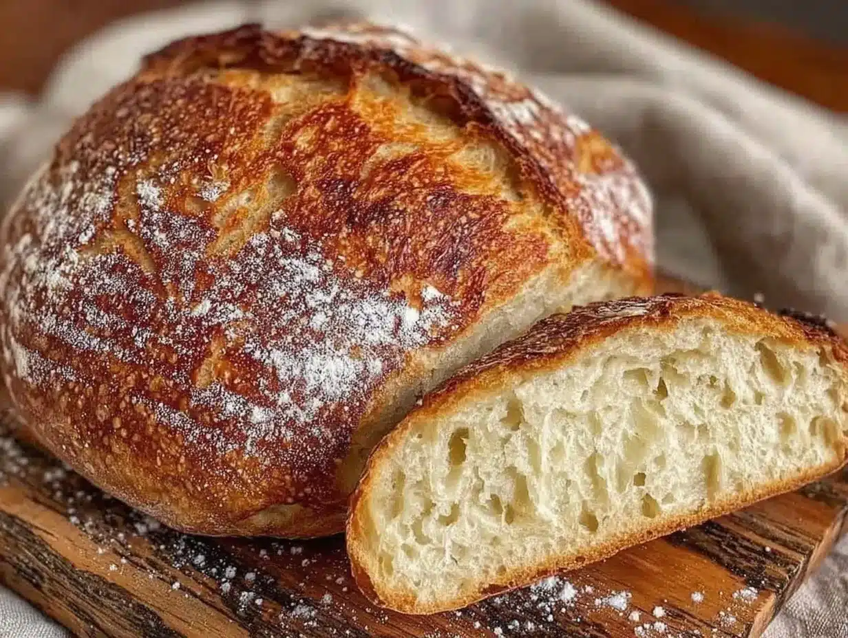 Homemade Sourdough Bread: Easy Budget-Friendly Recipe 4 homemade sourdough bread preparation steps
