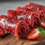 homemade strawberry fruit roll-ups - featured image