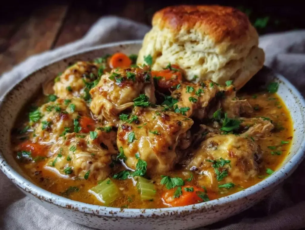 homestyle chicken and dumplings - featured image