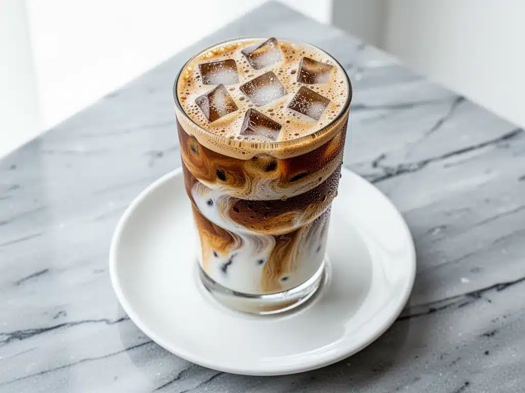 Creamy Iced Brown Sugar Shaken Espresso with Oat Milk: 5-Min Drink 4 iced brown sugar shaken espresso preparation steps