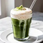 iced matcha latte copycat - featured image