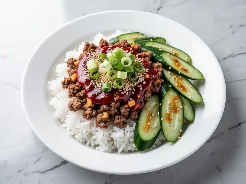 Korean Ground Beef Rice Bowls - featured image