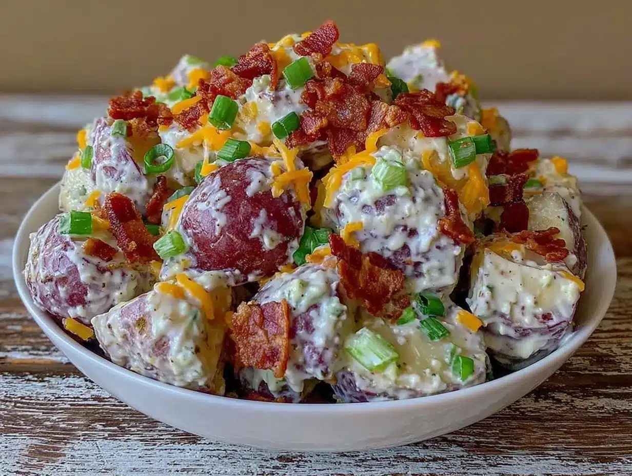Labor Day Potato Salad: Easy Budget-Friendly Bacon Ranch 4 Labor Day Bacon Ranch Potato Salad preparation steps