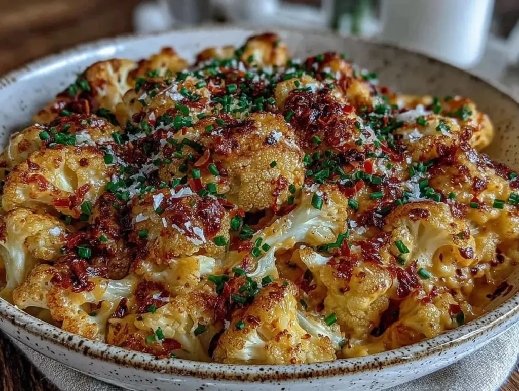 low-carb cauliflower mac and cheese - featured image