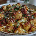 low-carb cauliflower mac and cheese - featured image