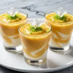 mango coconut panna cotta - featured image