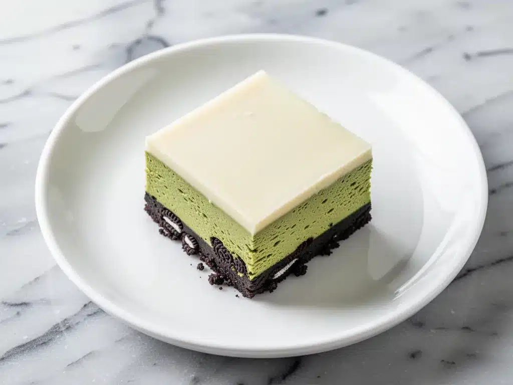 Ultra-Creamy Matcha White Chocolate Cheesecake Bars 4 matcha white chocolate cheesecake bars preparation steps