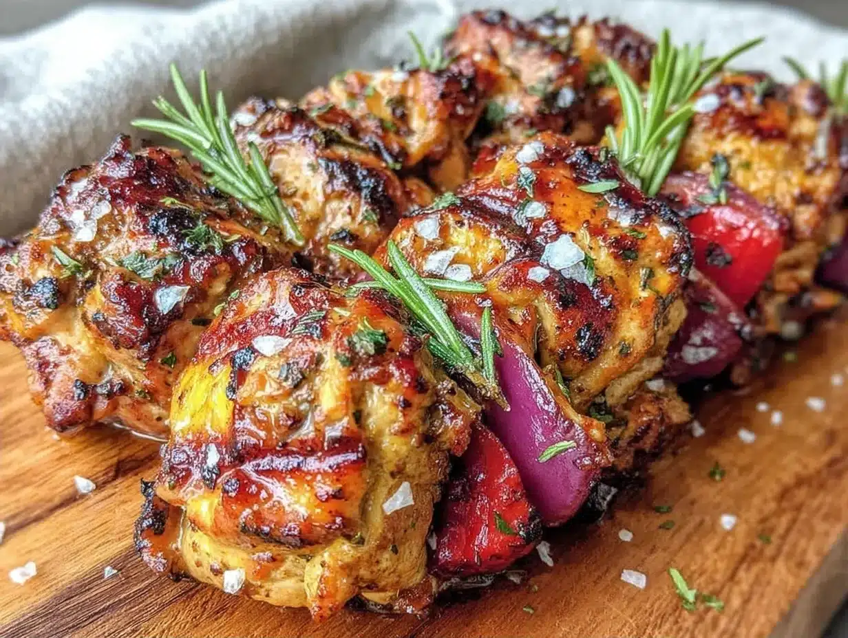 Mediterranean Lemon Herb Grilled Chicken Skewers: Cheap Family Dinner 4 Mediterranean Lemon Herb Grilled Chicken Skewers preparation steps