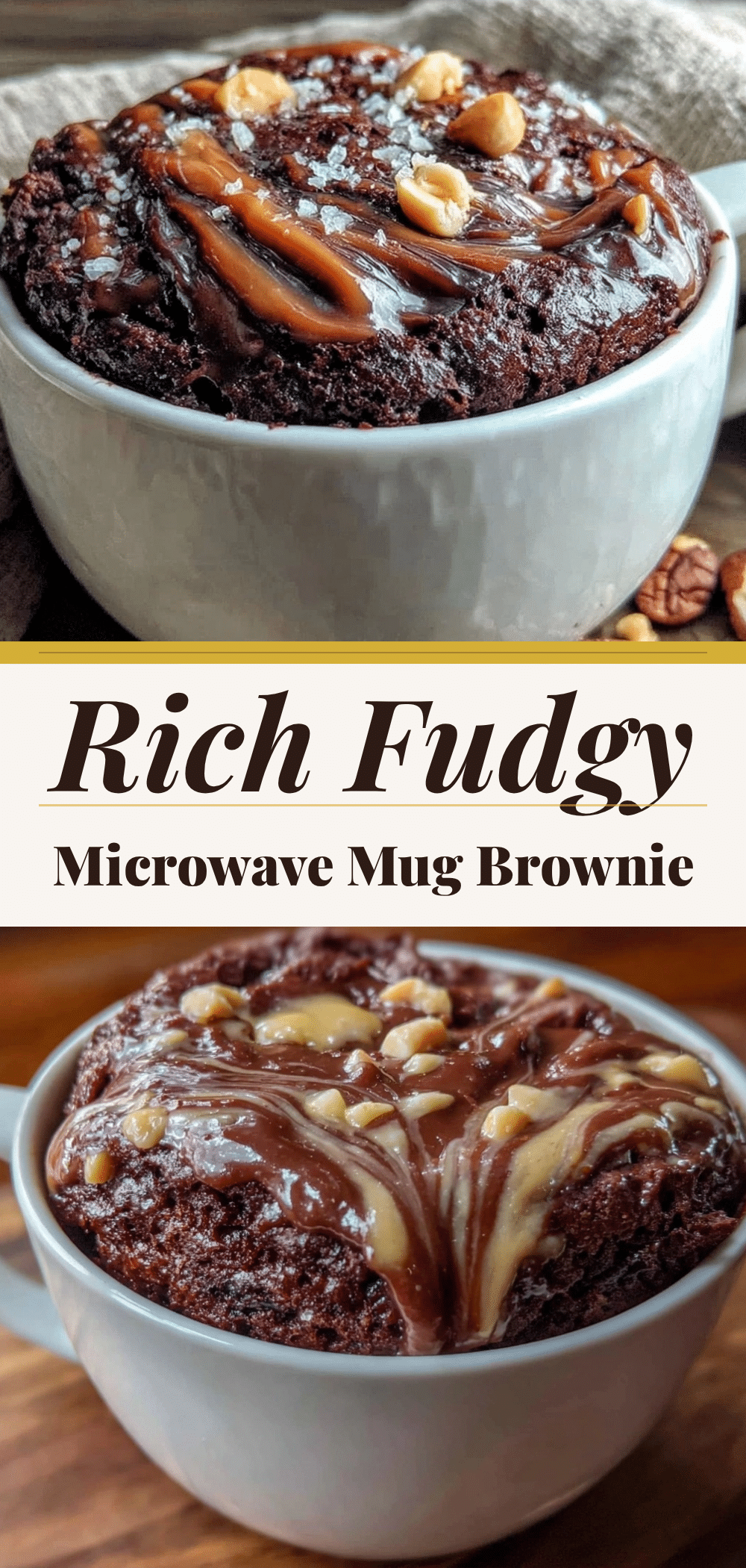 Microwave Mug Brownie with Peanut Butter Swirl: 4-Ingredient Budget Sweet Treat 5 microwave mug brownie with peanut butter swirl recipe