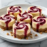 Mini Cheesecake Bites with Raspberry Swirl - featured image