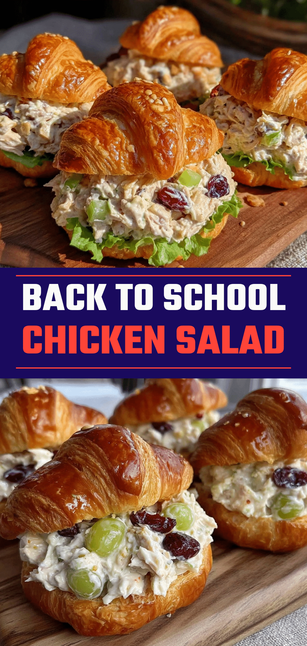 Mini Chicken Salad Croissant Sandwiches: 5 Budget-Friendly Back to School Bites 5 mini chicken salad croissant sandwiches recipe
