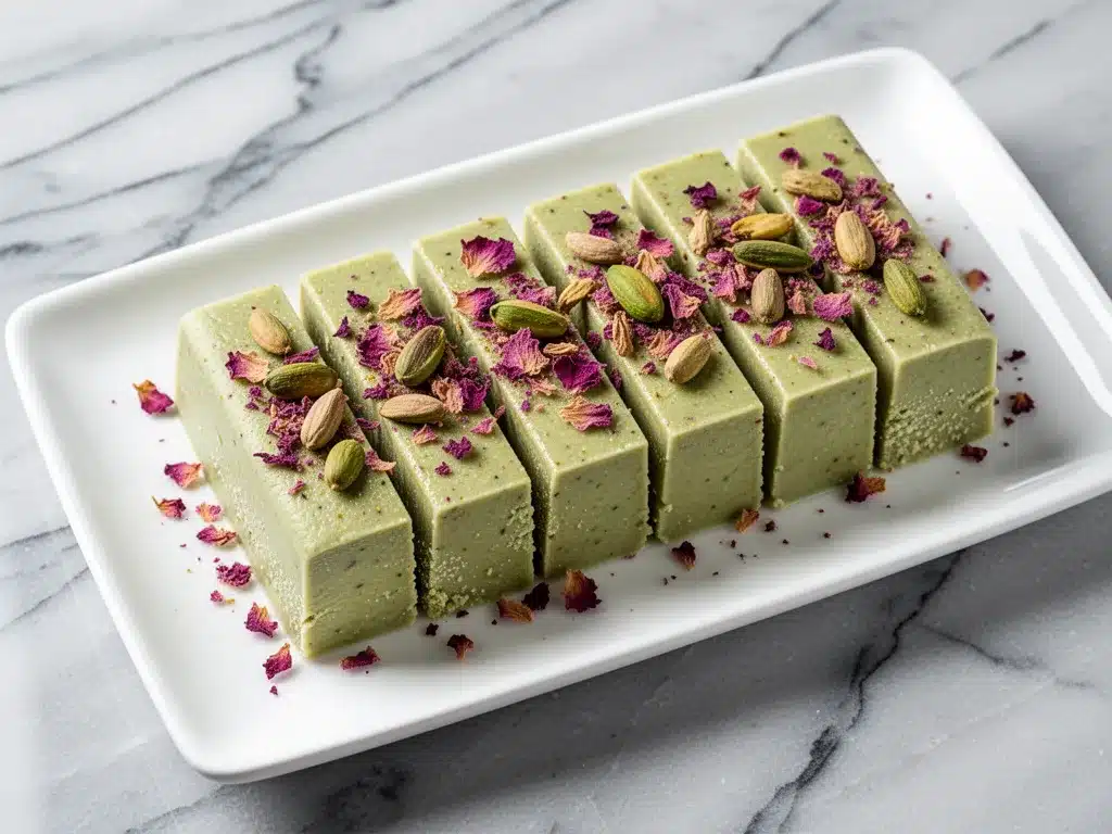 Ultra-Creamy Pistachio Cardamom Kulfi Bars 4 pistachio cardamom kulfi bars preparation steps