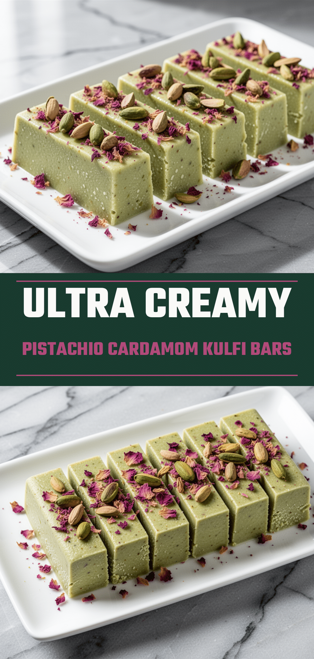 Ultra-Creamy Pistachio Cardamom Kulfi Bars 5 pistachio cardamom kulfi bars recipe
