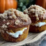 pumpkin cream cheese muffins - featured image
