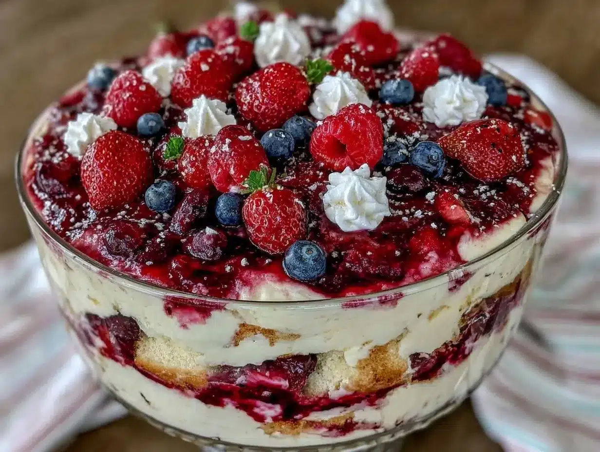 Best Red White and Blue Berry Trifle: Easy Holiday Make-Ahead 4 Red White and Blue Berry Trifle preparation steps