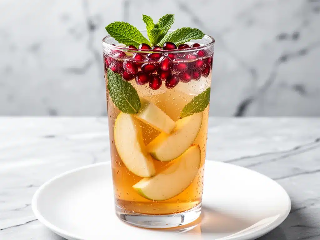 Rosh Hashanah Apple Cider Spritzer - featured image