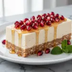 Rosh Hashanah Pomegranate Honey Cheesecake Bars - featured image