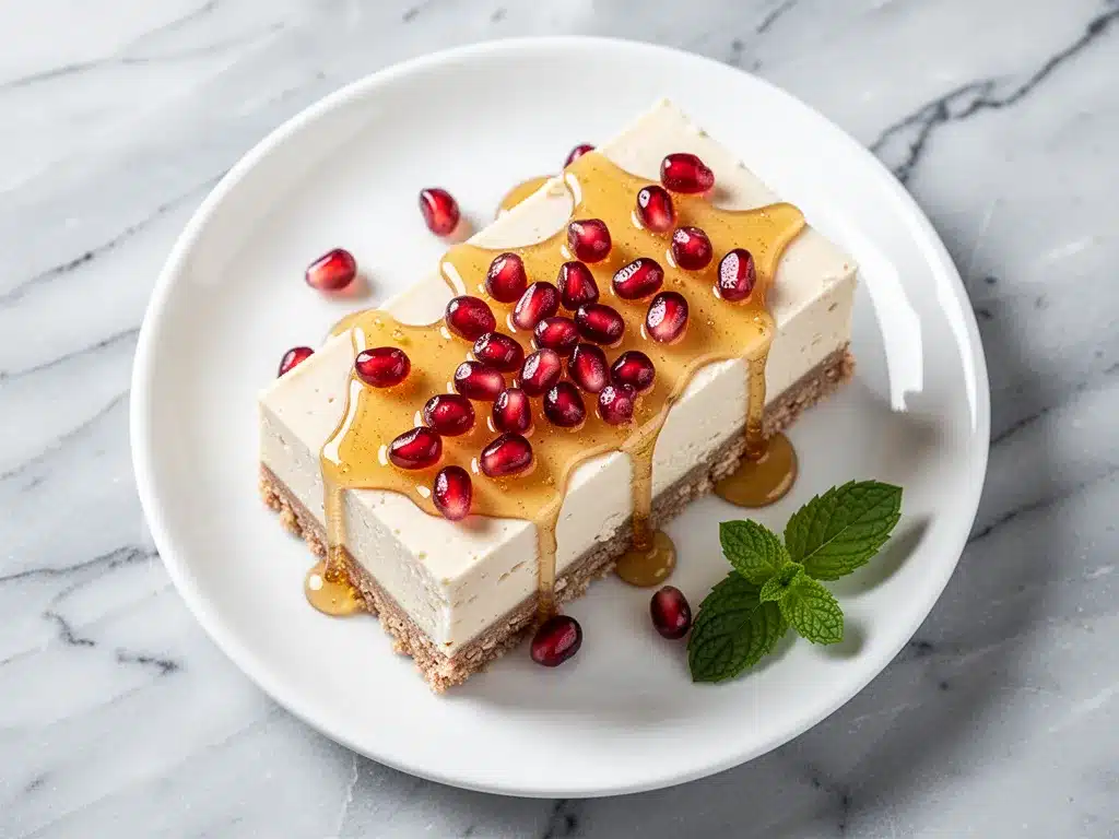 Rosh Hashanah Pomegranate Honey Cheesecake Bars 4 Rosh Hashanah Pomegranate Honey Cheesecake Bars preparation steps