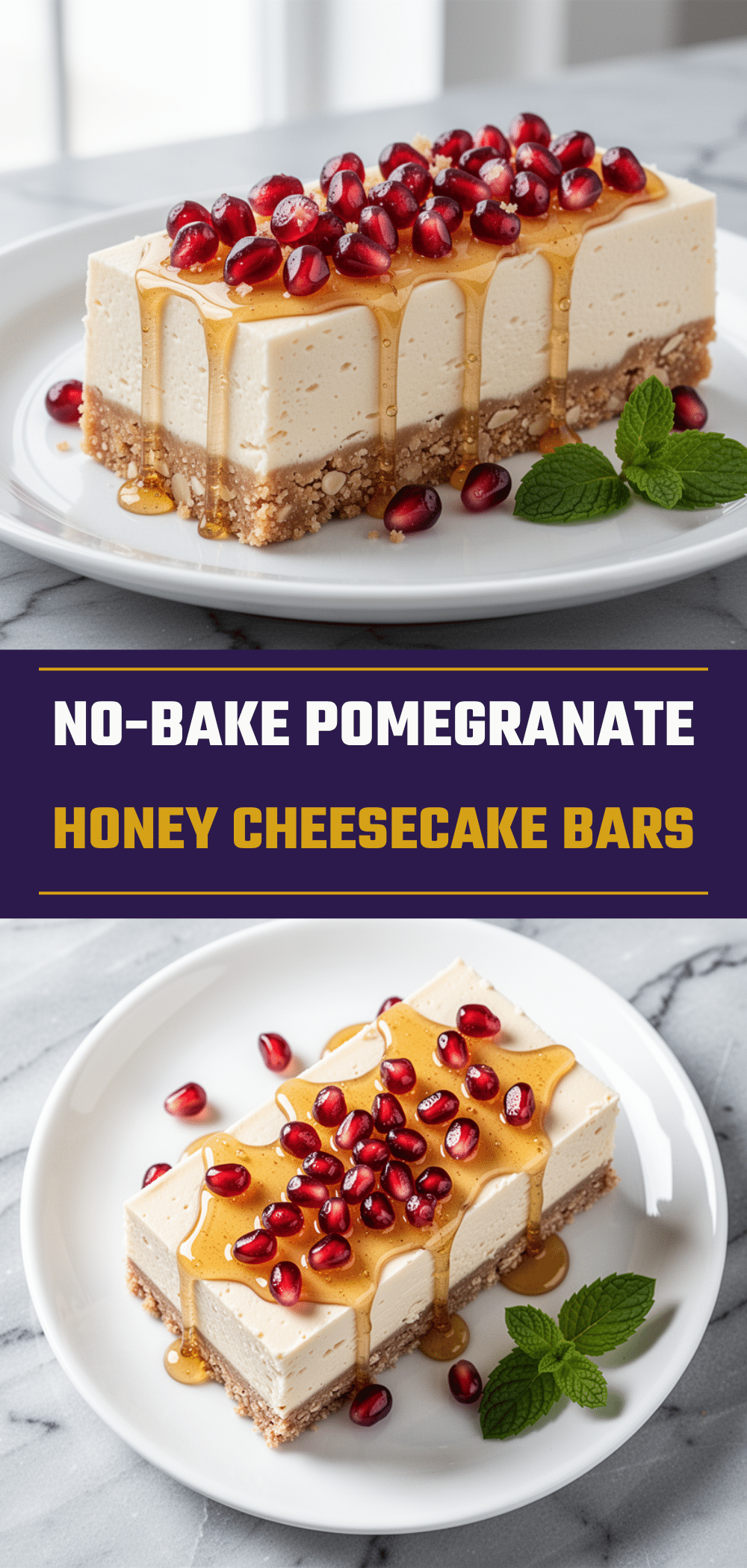 Rosh Hashanah Pomegranate Honey Cheesecake Bars 5 Rosh Hashanah Pomegranate Honey Cheesecake Bars recipe