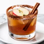 salted caramel whiskey apple cider - featured image