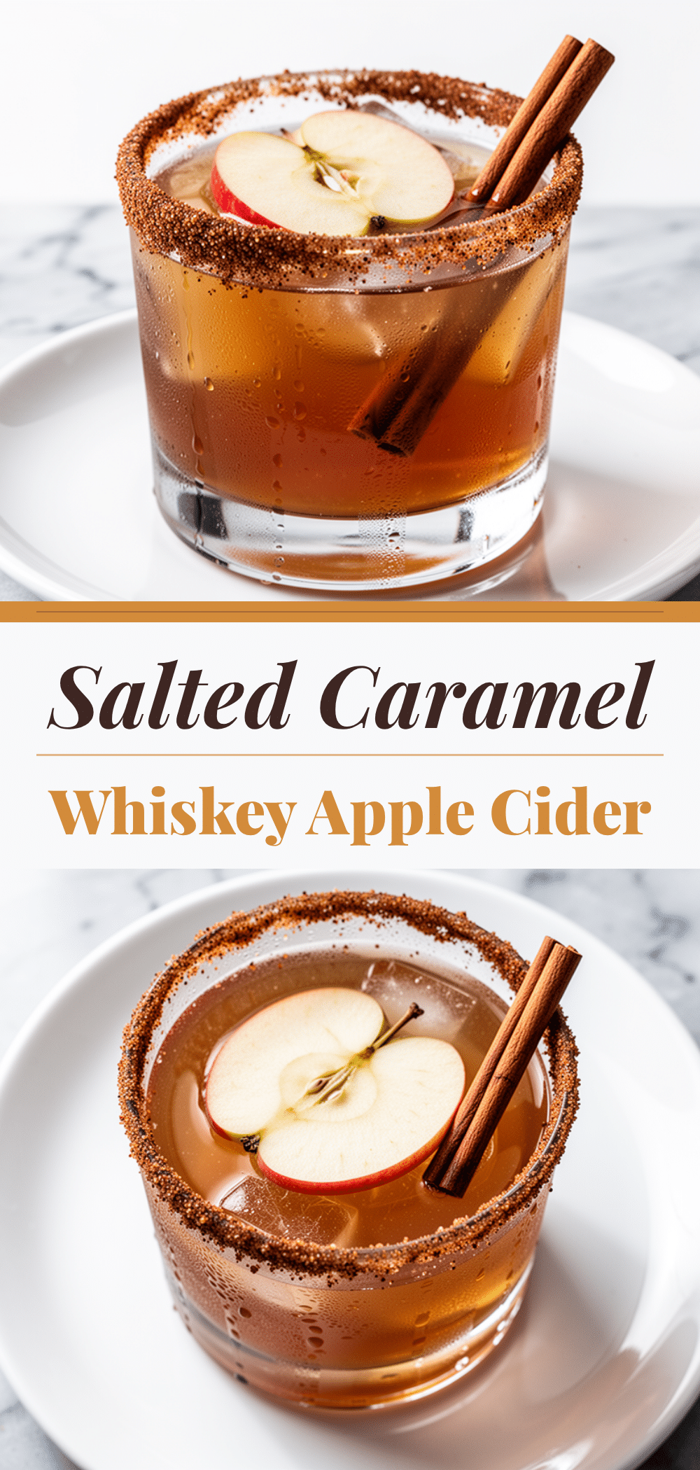 Salted Caramel Whiskey Apple Cider: Best Holiday Party Drink 5 salted caramel whiskey apple cider recipe