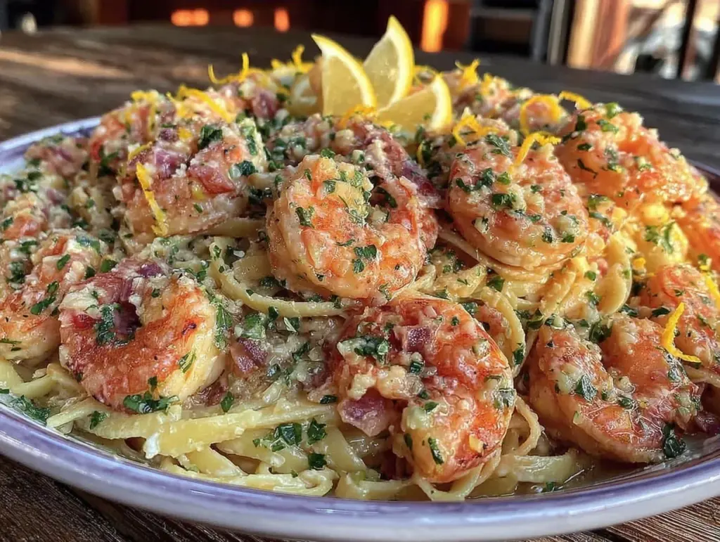 shrimp scampi pasta - featured image