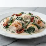 slow cooker creamy Tuscan chicken - featured image