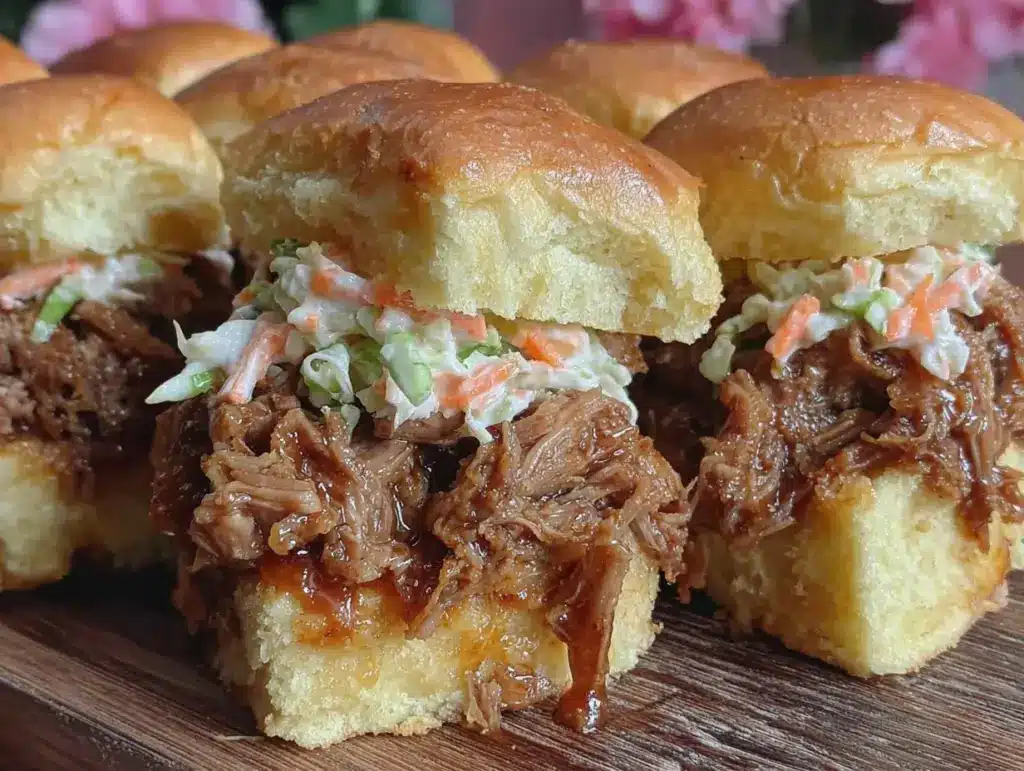 smoked pulled pork sliders - featured image