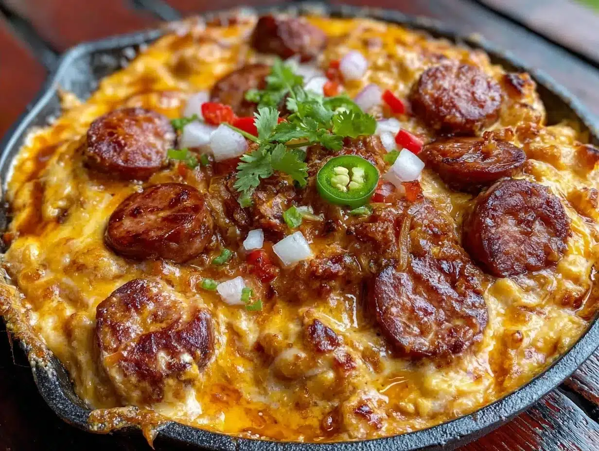 Ultimate Smoked Sausage Queso Skillet: 20-Minute Family Feast 4 smoked sausage queso skillet preparation steps